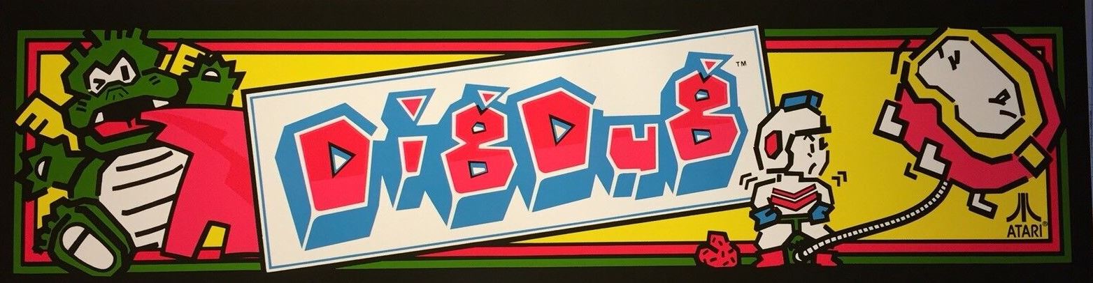 Marquee for Dig Dug (1982)